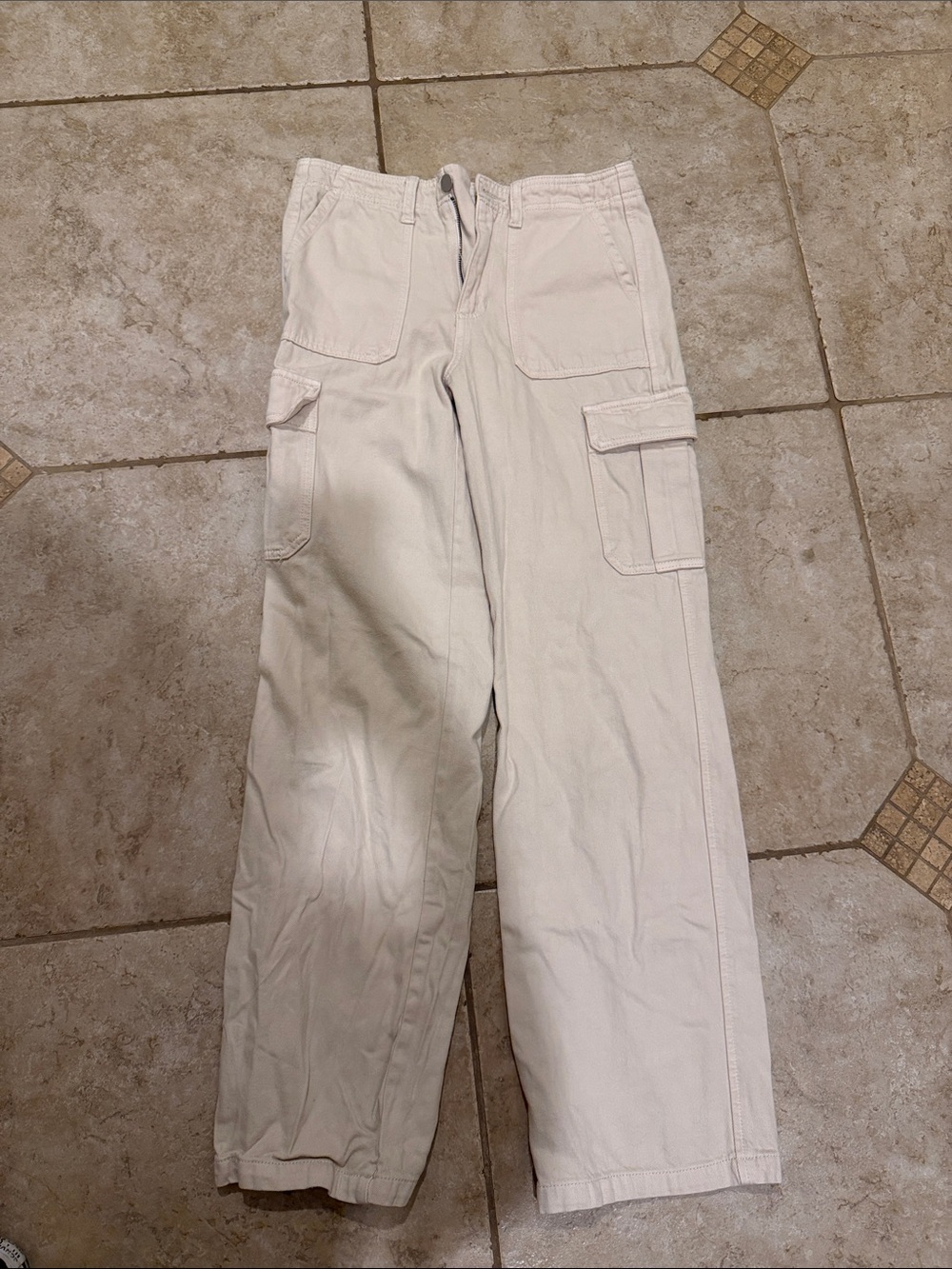 Altar'd State Cream Women's Cargo Pants